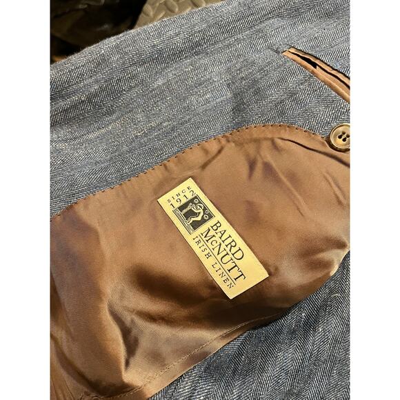 Suitsupply Baird Mcnutt Irish Linen Sport Coat Blazer 96 US Med Havana‎ Relaxed - Picture 9 of 11